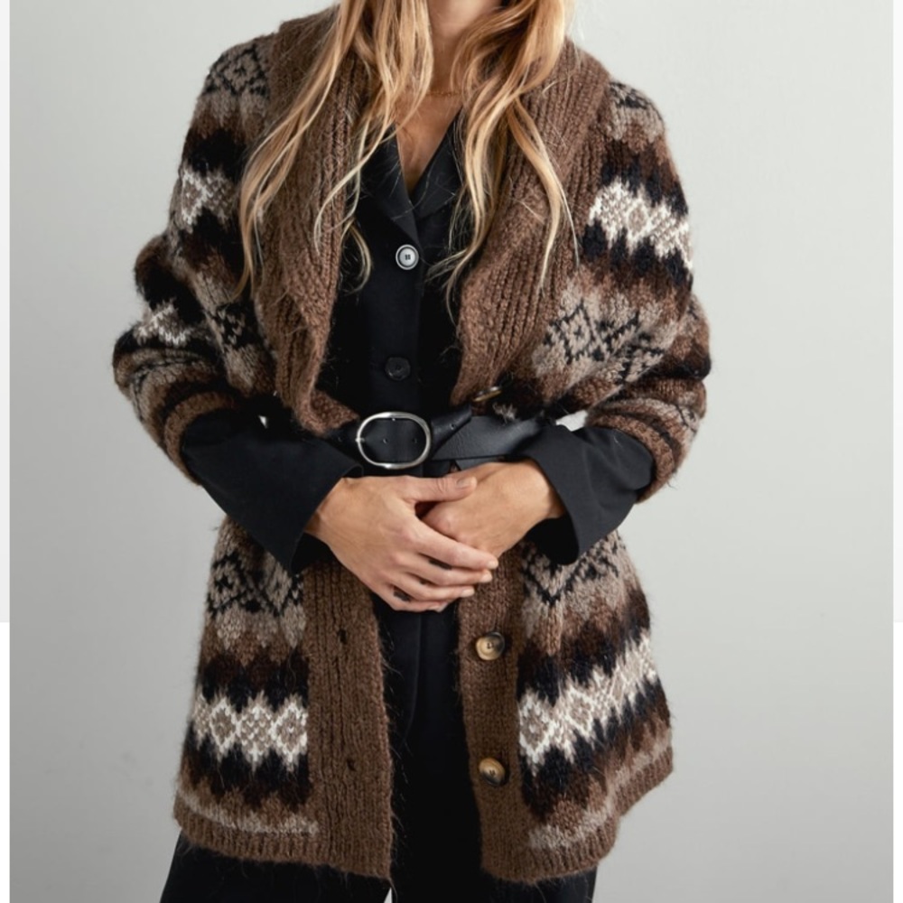 Zara Geometric Cardigan NWT